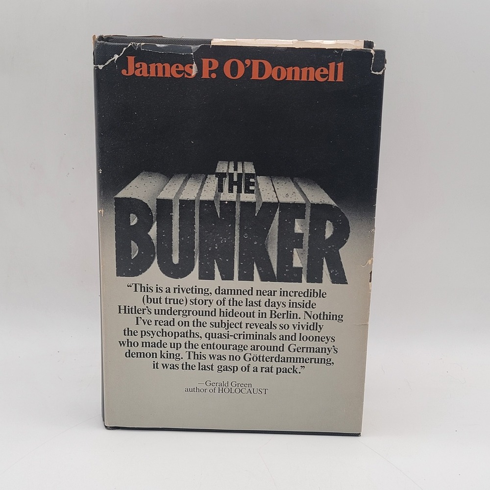 James P. O'Donnell The Bunker Hardcover 1978 First Edition WWII History Fair